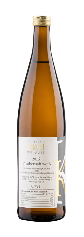 Eigener Traubensaft weiß